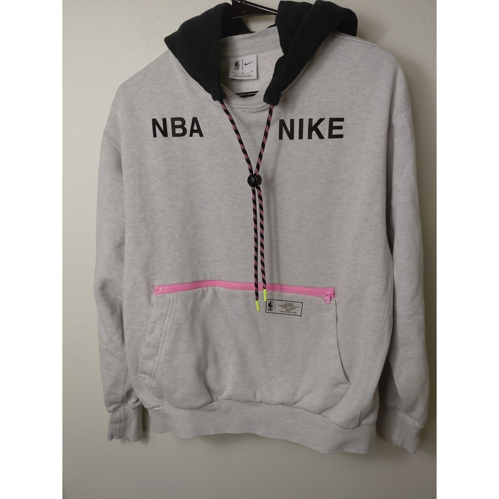 Nike NBA 31 Womens Courside Fleece Pullover Hooded Sweatshirt‎ Heather Gray Sz M